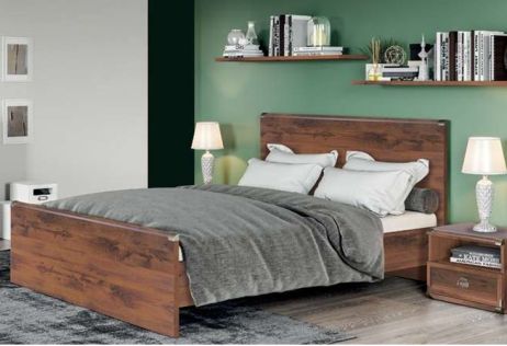 Индиана Кровать (каркас) JLOZ 160 дуб шутер БРВ Украина фотография