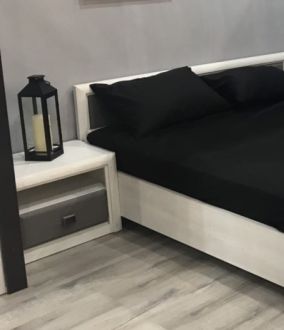 Коен II (МДФ) Тумба приліжкова KOM 1S сосна каньйон/дуб темний хакі БРВ Україна фотографія