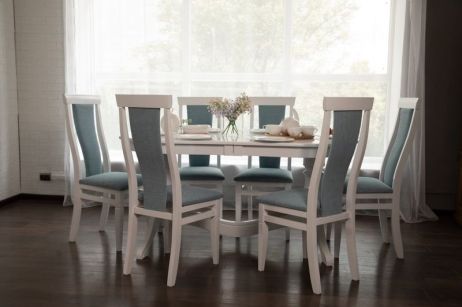 Стол Эдельвейс 160х90+40 + Стул Эдельвейс фотография