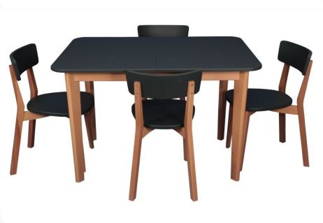 Стіл Локі 120х80+40 + Стілець Локі фотографія