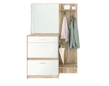 Денвер Передпокій дуб крафт сірий/білий Сокме фотографія