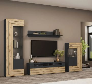 Джейкоб Вітальня Дуб вікінг/антрацит Сокме фотографія