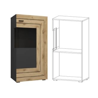 Джейкоб Пенал низький 1д дуб вікінг/антрацит Сокме фотографія