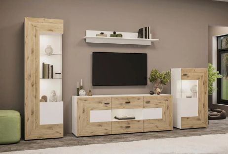 Джейкоб Вітальня Дуб вікінг/білий Сокме фотографія