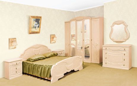 Емілія Комплект спальні перламутр Світ Меблів фотографія