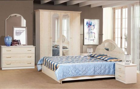 Мілена Комплект спальні з шафою 4Д Світ Меблів фотографія