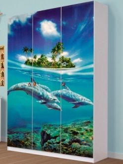 Мульти Дельфіни Шафа 3Д Світ Меблів фотографія