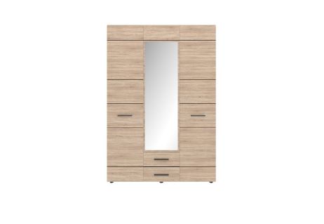 Соло Шкаф 3D2S (с зеркалом) дуб сонома/темное венге ВМВ Холдинг фотография