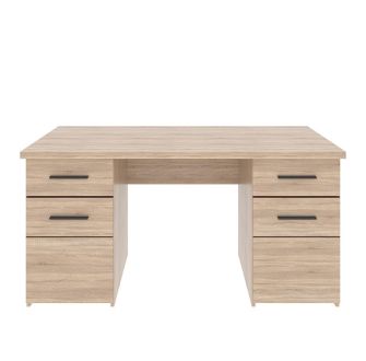 Соло Стіл письмовий 2D2S дуб сонома/темне венге ВМВ Холдинг фотографія