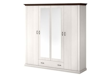 Лавенда Шкаф 4D1S (с 2-мя зеркалами) шоколадный/сосна норвежская ВМВ Холдинг фотография