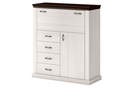 Лавенда Комод 1В1D4S дуб шоколадний/сосна норвежська ВМВ Холдинг фотографія