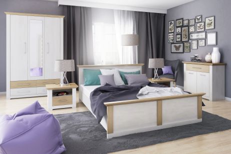 Арсал Комплект спальні 1 сосна норвезька/дуб кам'яний ВМВ Холдинг фотографія