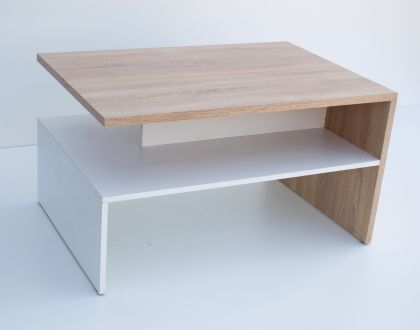 Фрида Стол журнальный дуб сонома/белый ВМВ Холдинг фотография