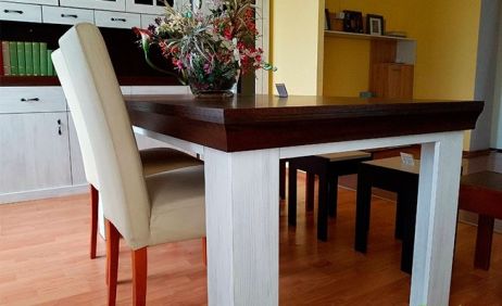 Лавенда Стол обеденный 160 (классик) дуб шоколадный/сосна норвежская ВМВ Холдинг фотография