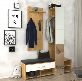 Рута Передпокій дуб крафт золотий/біла платина ВМВ Холдинг фотографія