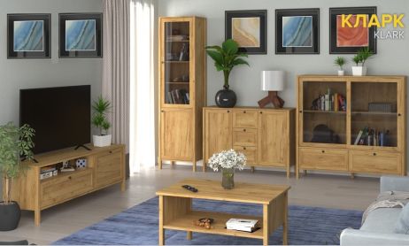 Кларк Вітальня  дуб крафт золотий ВМВ Холдинг фотографія