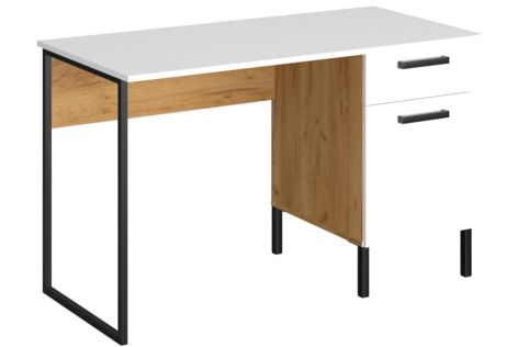 Сантес Стол письменный 120 белый/дуб крафт золотой ВМВ Холдинг фотография