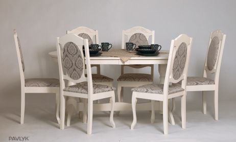 Стол Гостинный 120х80+40 + стул Консул фотография