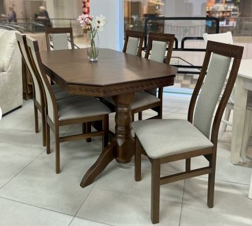 Стол Буковель 160х90+40 + стул Лир фотография