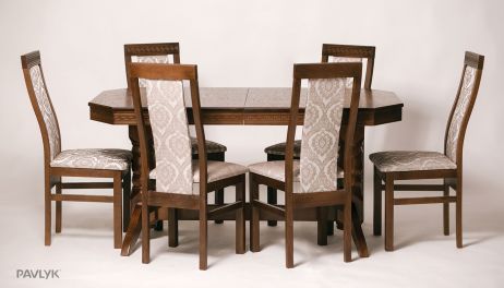 Стол Буковель 200х100+40 + стул Лир фотография