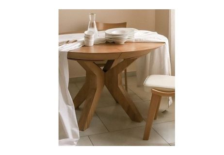 Стол Нова Дуб  D=130+50+50 фотография