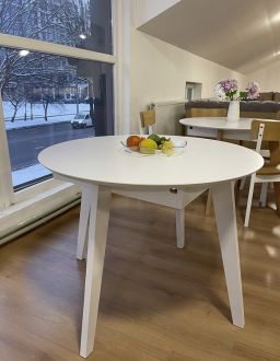 Марс Стол обеденный D=100+40 белый Pavlik фотография