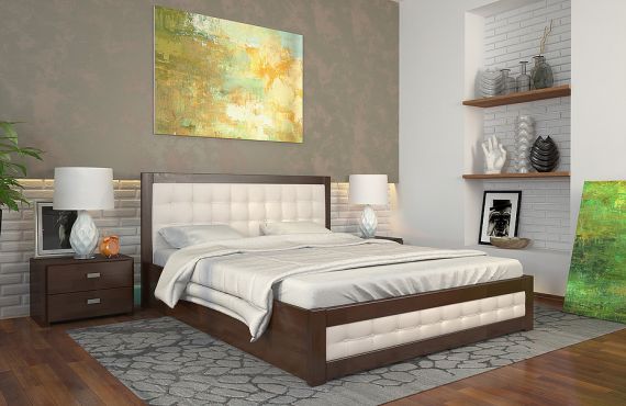 Рената Д Кровать 160х200 с подъемным механизмом бук Арбор Древ фотография