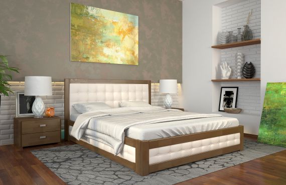 Рената М Ліжко 180х200 з підйомним механізмом сосна Арбор Древ фотографія
