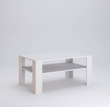 Асті Стіл журнальний 1.1х0.7 Дуб крафт/білий глянець Міромарк фотографія