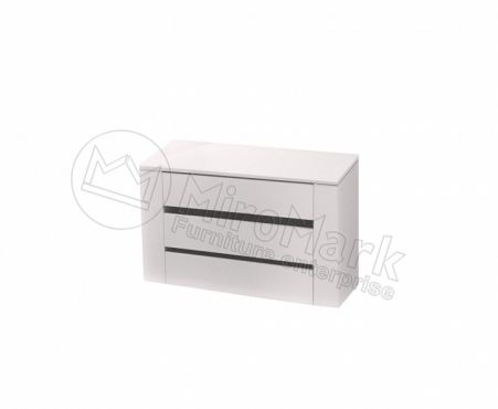 Луна Тумба в шафу купе 2,0 Дзеркало/дуб крафт Міромарк фотографія