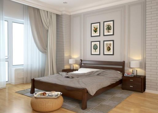 Венеция Кровать 140х200 бук Арбор Древ фотография