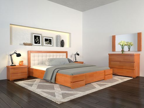 Регіна Люкс Ліжко 180х200 бук Арбор Древ фотографія