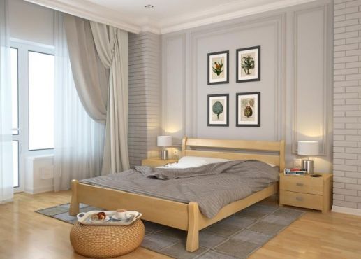 Венеция Кровать 90х200 бук Арбор Древ фотография