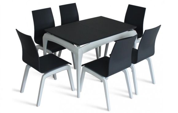 Стол Нави 120х80+40 + Стул Нави фотография