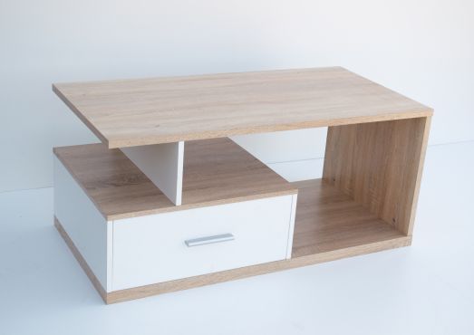 Сія Стіл журнальний дуб сонома/білий ВМВ Холдинг фотографія