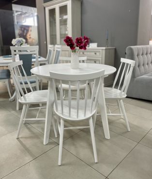 Стол Марс D=100+40 + стул Грация фотография